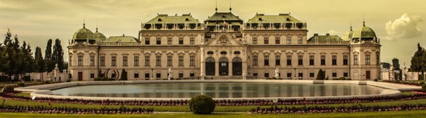 Дворец Бельведер в Вене.
