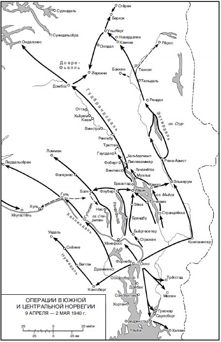 Два маршрута немецкого наступления