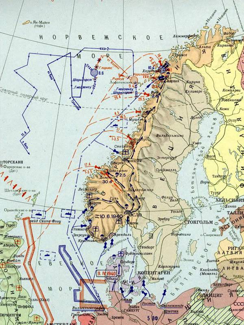 Захват дании германией. Датско-Норвежская операция 1940 карта. Захват Норвегии Германией 1940 году карты. Захват Дании и Норвегии Германией карта. Оккупация Дании и Норвегии 1940 карта.