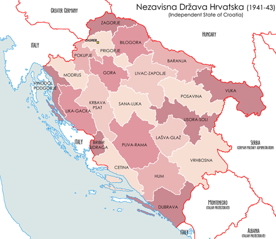 Независимое Государство Хорватия (1941-1943 гг.).